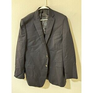 Michael Kors Suit Jacket Blazer Mens 44R Dark Navy Sport Coat, 70% Wool